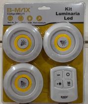 Kit 3 Luminarias Led B-Max Bm-l11 Kit 3 Luminarias Led B-Max Bm-l11