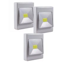 KIt 3 Luminarias Led Interruptor Sem Fio Iluminação Para Móveis