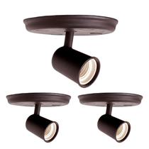 Kit 3 Luminárias Spot de Sobrepor 1 Lâmpada Direcionável E27 Articulado