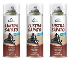 Kit 3 Lustra Sapato Incolor Domline Spray 200Ml