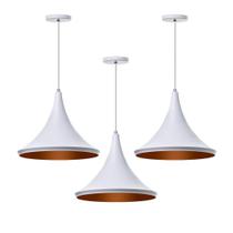 Kit 3 Lustres Sala Estar Pendente Interno Chapeu Chines 27cm Kit 3 Lustres Sala Estar Pendente Interno Chapeu Chines 27cm