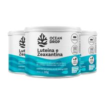 Kit 3 Luteína e Zeaxantina Ocean Drop Vegana 60 Cápsulas Kit 3 Luteína e Zeaxantina Ocean Drop Vegana 60 Cápsulas