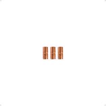 Kit 3 Luvas de Cobre Soldável 1/4 x 1/4 - LP014 Kit 3 Luvas de Cobre Soldável 1/4 x 1/4 - LP014