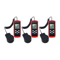 Kit 3 Luxímetro Digital Intensidade Luz 200 A 200000 Lux 50 Leituras Fotocélula Hold Ld-400 Portátil Instrutherm Estojo Kit 3 Luxímetro Digital Intensidade Luz 200 A 200000 Lux 50 Leituras Fotocélula Hold Ld-400 Portátil Instrutherm Estojo