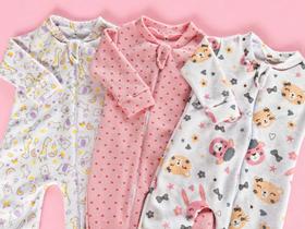 kit 3 Macacão Manga Longa inverno para Bebe menina com Zíper em Soft Quentinho dia a dia Confortável kit 3 Macacão Manga Longa inverno para Bebe menina com Zíper em Soft Quentinho dia a dia Confortável