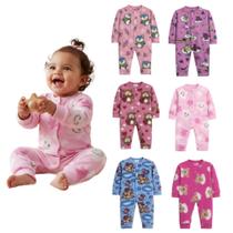 Kit 3 Macacões Bebê Soft Macio e Quentinho Estampado Kit 3 Macacões Bebê Soft Macio e Quentinho Estampado