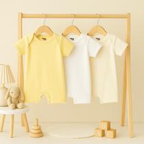 Kit 3 Macacões Curtos Suedine Liso Estilo Romper