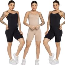KIT 3 Macaquinho Anágua Segunda Pele Vekyo Confortavel Dia a Dia Moda Intima Feminina