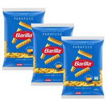 Kit 3 Macarrão com Ovos Parafuso N1 Barilla Pacote 500g