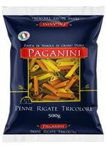 Kit 3 Macarrão Penne Rigate Tricolore Paganini 500G