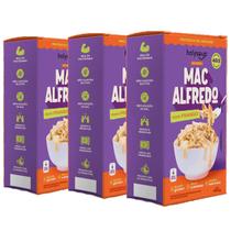 Kit 3 Macarrão Proteico S/ Glúten Mac Alfredo HOLYSOUP 200g