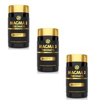 Kit 3 Magma 3 Treonato 500mg 3x60 cps Floral Ervas