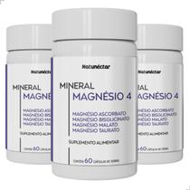 Kit 3 Magnésio 4 Quelato Malato Taurato Ascorbato 180 Cápsulas Kit 3 Magnésio 4 Quelato Malato Taurato Ascorbato 180 Cápsulas