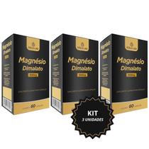 Kit 3 MAGNESIO DIMALATO 500MG C/60 CAPS GOLD LAB Kit 3 MAGNESIO DIMALATO 500MG C/60 CAPS GOLD LAB