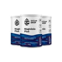 Kit 3 Magnésio Plus Ocean Drop Vegano 180 Cápsulas Kit 3 Magnésio Plus Ocean Drop Vegano 180 Cápsulas