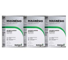 Kit 3 Magnésio Quelato 60 Cápsulas - Katigua Kit 3 Magnésio Quelato 60 Cápsulas - Katigua