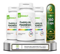 Kit 3 Magnésio Quelato Bisglicinato 120 Cáps 6 Meses Sono Kit 3 Magnésio Quelato Bisglicinato 120 Cáps 6 Meses Sono
