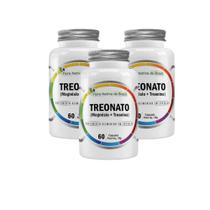 Kit 3 Magnésio Treonato Magnésio+Treonina 3x60 caps Flora Nativa Kit 3 Magnésio Treonato Magnésio+Treonina 3x60 caps Flora Nativa