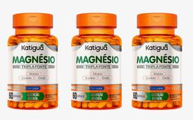 Kit 3 Magnésio Tripla Fonte 60 Capsulas - Katigua