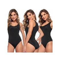 Kit 3 Maiô De Natação Maio Hidroginástica Feminino Body Swim