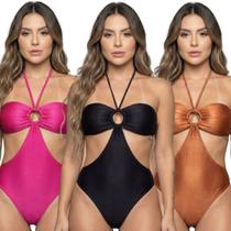 KIT 3 Maiô Uv Suplex com Bojo Liso Bella Fiore Body Basico Para Piscina Confortavel Praia Feminina Tamanho:MCor:Rosa+Ma KIT 3 Maiô Uv Suplex com Bojo Liso Bella Fiore Body Basico Para Piscina Confortavel Praia Feminina Tamanho:MCor:Rosa+Ma