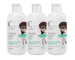 Kit 3 Make Curl Kids Condicionador Hidratante Amavia Hair