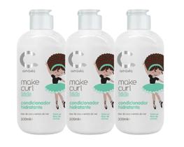 Kit 3 Make Curl Kids Condicionador Hidratante Amavia Hair