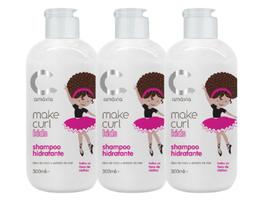 Kit 3 Make Curl Kids Shampoos Hidratação Amavia Cabelo