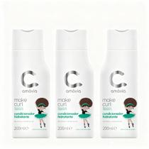 Kit 3 Make Curl Teen Condicionador Hidratação Cabelo Amavia