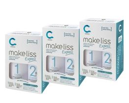 Kit 3 Make Liss Express Amavia Selagem Alisamento Antifrizz - Amávia