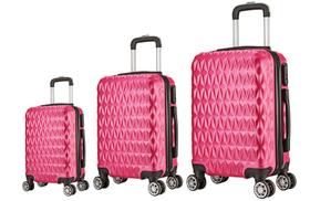 Kit 3 Mala de Viagem Bordo PP Padrão ANAC, Média e Grande