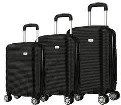 Kit 3 Mala de Viagem Bordo PP Padrão ANAC, Média e Grande