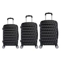 Kit 3 Mala de Viagem Bordo PP Padrão ANAC, Média e Grande