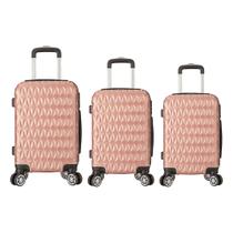 Kit 3 Mala de Viagem Bordo PP Padrão ANAC, Média e Grande