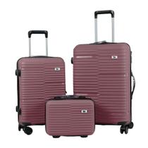 Kit 3 Mala e Frasqueira De Viagem 14 20 24 Polegadas 10Kg e 23Kg Bordo Despacho P1 Polipropileno