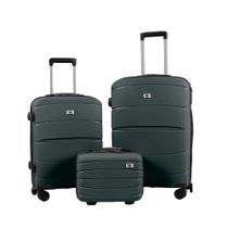 Kit 3 Mala e Frasqueira De Viagem 14 20 24 Polegadas 10Kg e 23Kg Bordo Despacho P2 Polipropileno