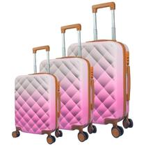 Kit 3 Malas de Viagem Bordo, Média e Grande, Leves e Super Resistentes AS28