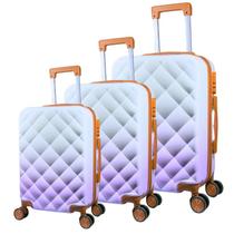 Kit 3 Malas de Viagem Bordo, Média e Grande, Leves e Ultra Resistentes AS28