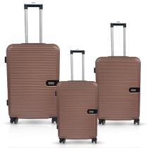 Kit 3 Malas De Viagem P M G Em Abs Rodas 360 Sonatta Kit 3 Malas De Viagem P M G Em Abs Rodas 360 Sonatta