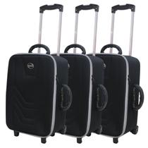 Kit 3 Malas de Viagem Pequena de bordo Village
