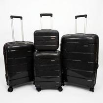 Kit 3 Malas de Viagem Premium PP LockAntifurto + Necessaire - Kit 3 Malas de Viagem Premium PP LockAntifurto + Necessaire -