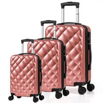 Kit 3 Malas de Viagem - Tamanhos Bordo, Média e Grande, Leves e Resistentes AS28 Kit 3 Malas de Viagem - Tamanhos Bordo, Média e Grande, Leves e Resistentes AS28