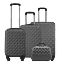 Kit 3 Malas Rígidas 360 Mala PP 8kg Mala de bordo 10kg e Média 23kg com Frasqueira Gladiador Diamond D1C3MFRAD1 Kit 3 Malas Rígidas 360 Mala PP 8kg Mala de bordo 10kg e Média 23kg com Frasqueira Gladiador Diamond D1C3MFRAD1