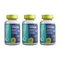 Kit 3 Maltta Vision 3x60 cápsulas Maltta Nutrition Especificação:Sem sabor