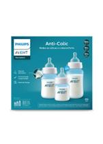 Kit 3 Mamadeira Avent Classic Azul Original 125 260 330ml Kit 3 Mamadeira Avent Classic Azul Original 125 260 330ml