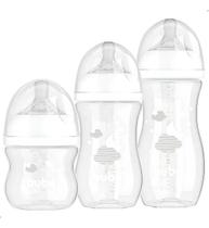 Kit 3 Mamadeira Buba Tam 1,2 e 3 Easy Flow 120ML, 270ML e 330ML Nuvem Branca Kit 3 Mamadeira Buba Tam 1,2 e 3 Easy Flow 120ML, 270ML e 330ML Nuvem Branca