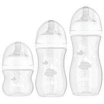 Kit 3 Mamadeira EASY FLOW Nuvem Branca 120ML/270ML/330ML Anticolica Buba Kit 3 Mamadeira EASY FLOW Nuvem Branca 120ML/270ML/330ML Anticolica Buba