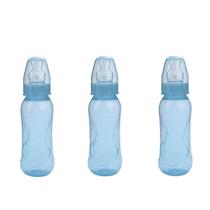 Kit 3 mamadeiras 250ml bebe bico redondo anti colica infantil