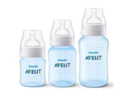 Kit 3 Mamadeiras Classic Anticolica Avent Azul