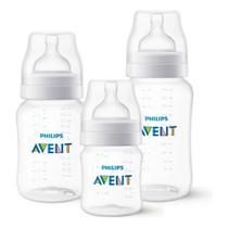 Kit 3 Mamadeiras Clássica Anticólica 125/260/330ml - PHILIPS AVENT